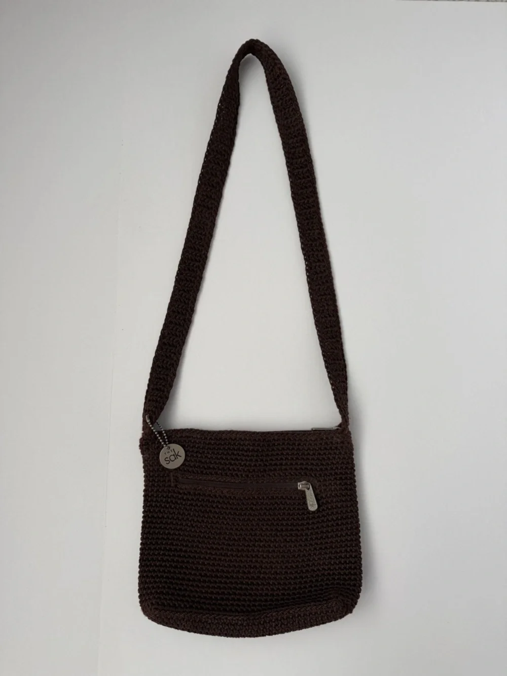 The Sak Brown Crochet Crossbody/Shoulder Bag